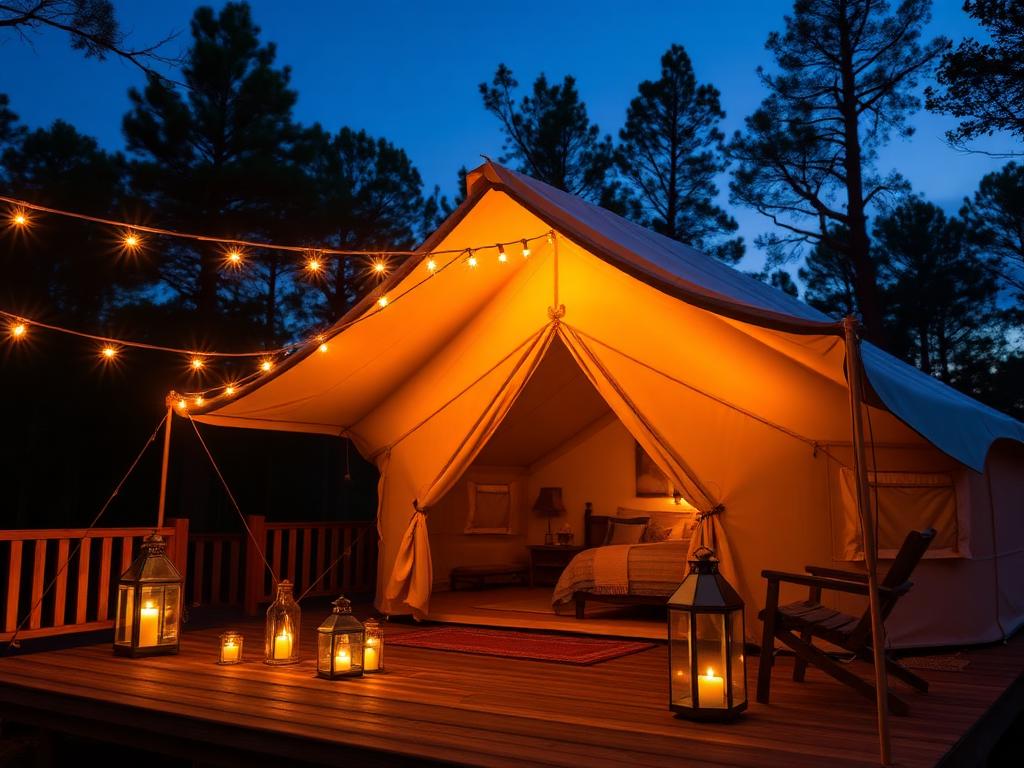 Scenic cabins and glamping