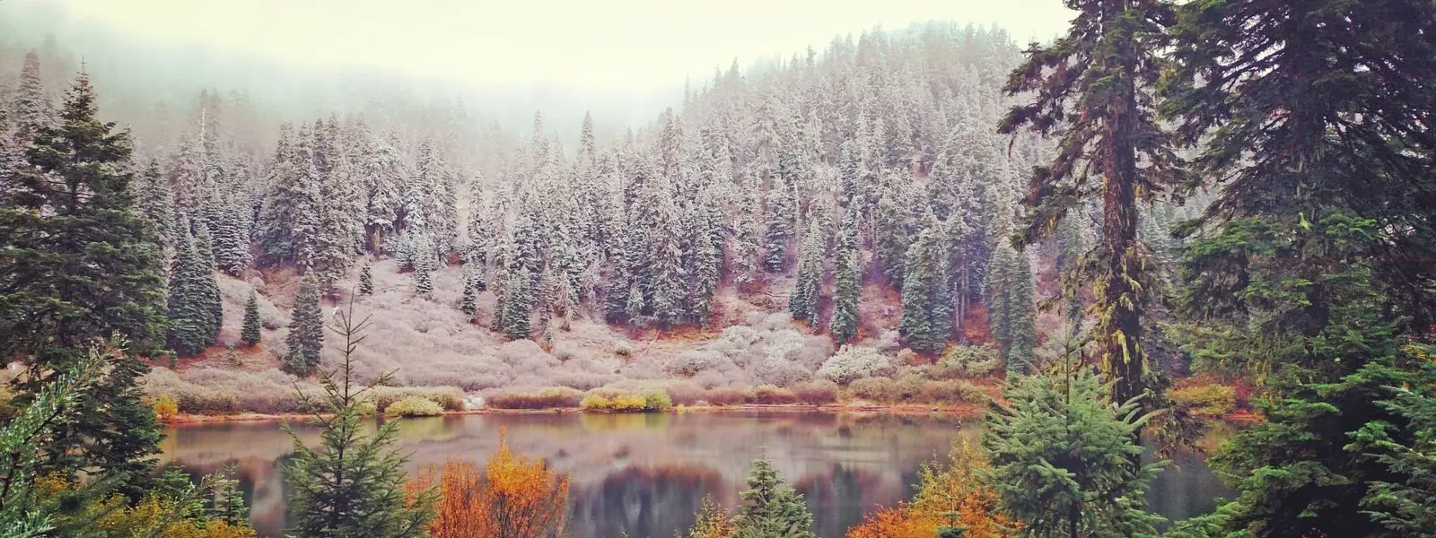 Bolan Lake with Snow, Rogue River Siskiyou National Forest, Oregon